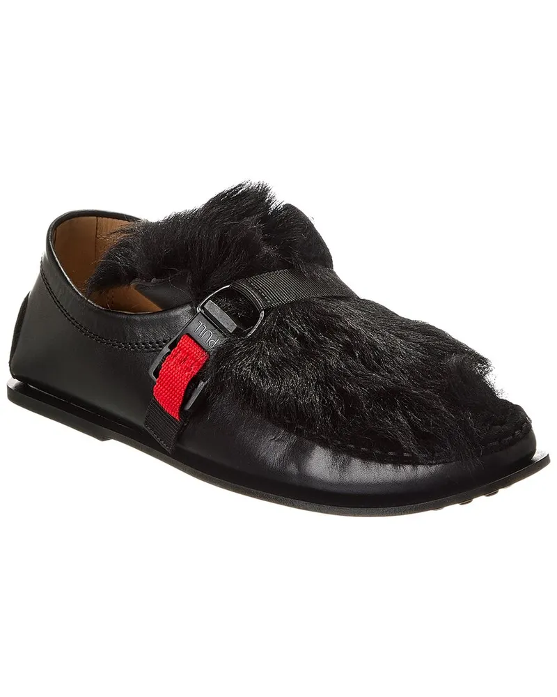 TOD'S Leather Loafer Black
