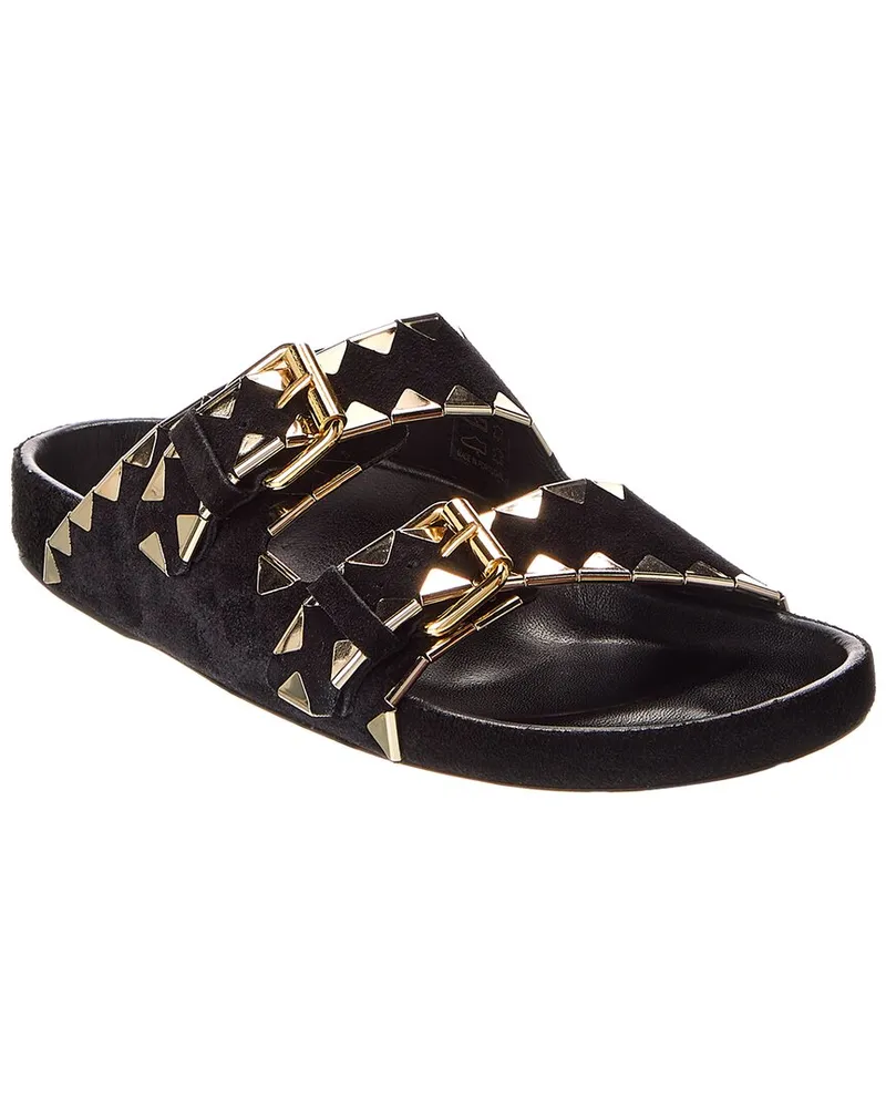 Isabel Marant Lennyo Suede Sandal Black
