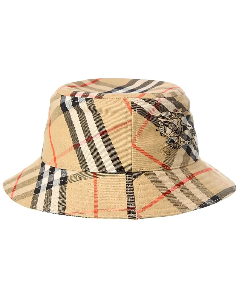 Burberry Check Bucket Hat Brown