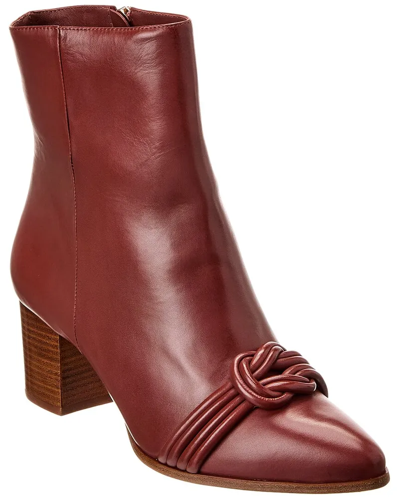 Alexandre Birman Vicky 60 Leather Bootie Brown