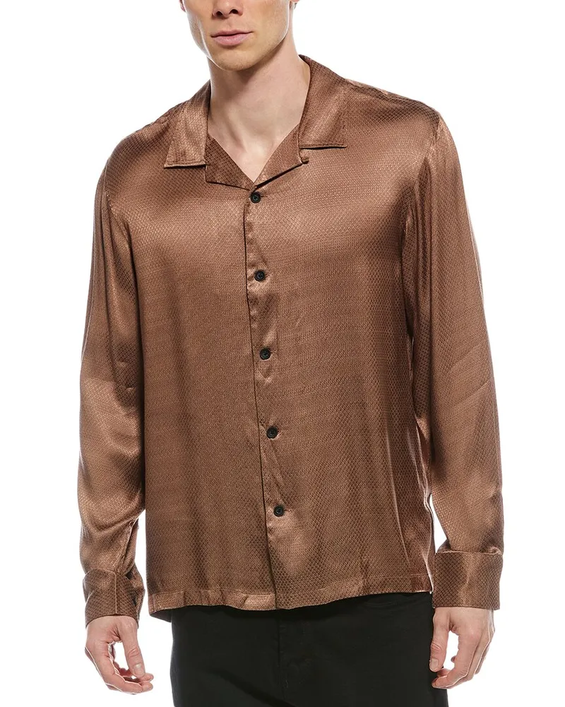Rag & Bone Avery Jacquard Shirt Brown