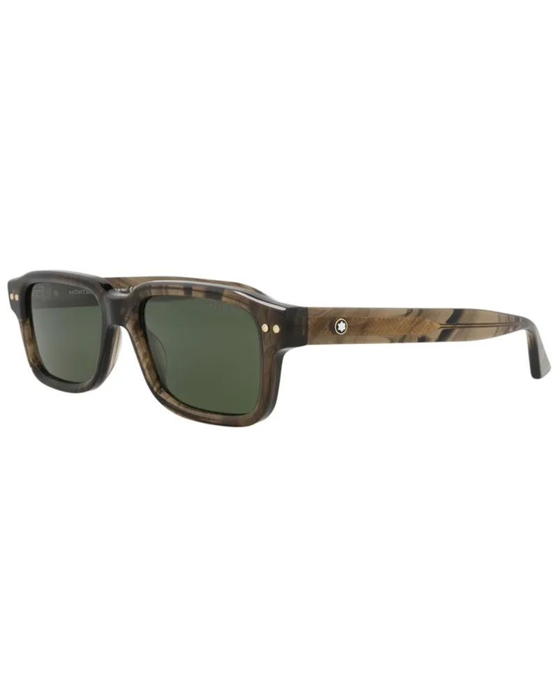Montblanc Men's MB0286S 53mm Sunglasses Brown