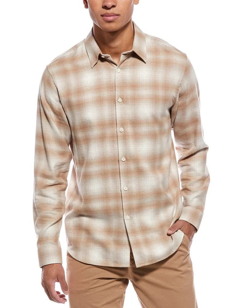 Theory Irving Shirt Brown