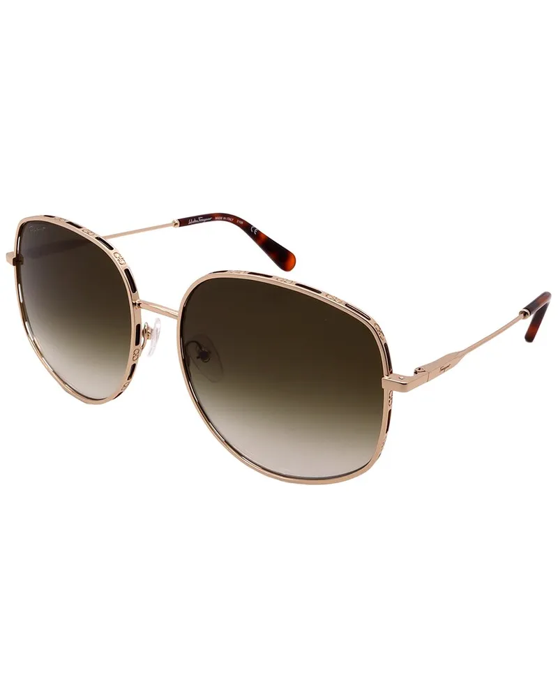 Ferragamo Unisex SF277S 61mm Sunglasses Gold