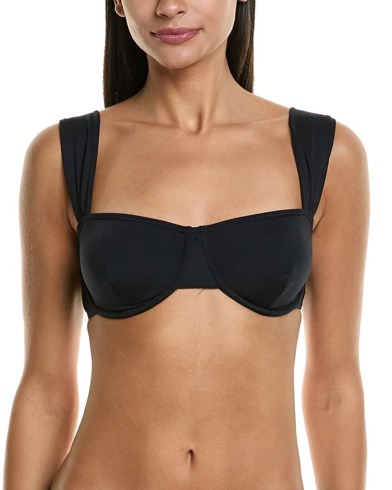 Vince Camuto Underwire Bra Bikini Top Black