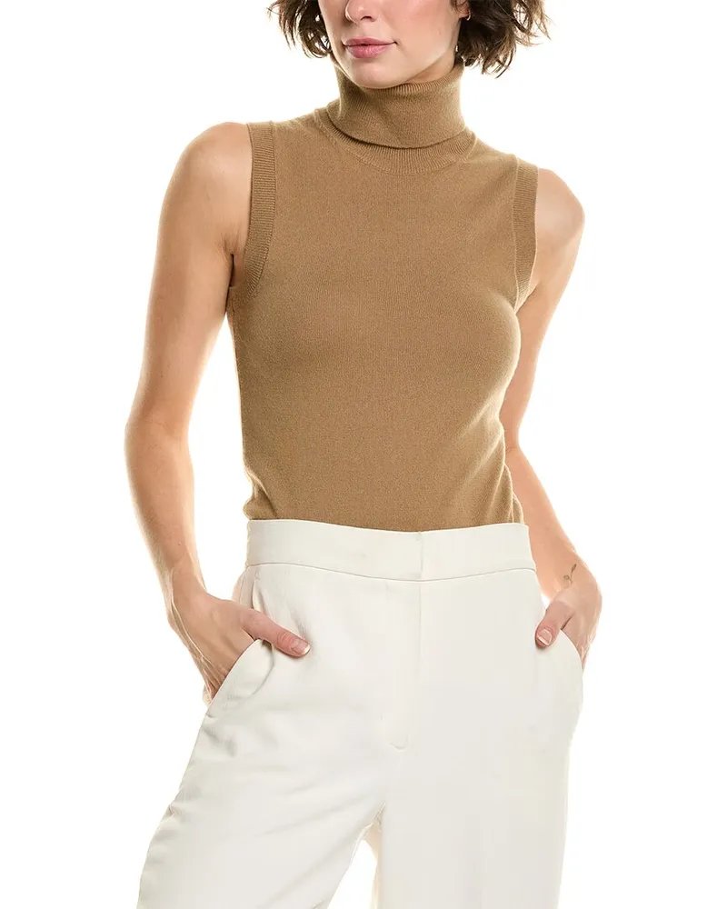 Michael Kors Turtleneck Cashmere Sweater Brown