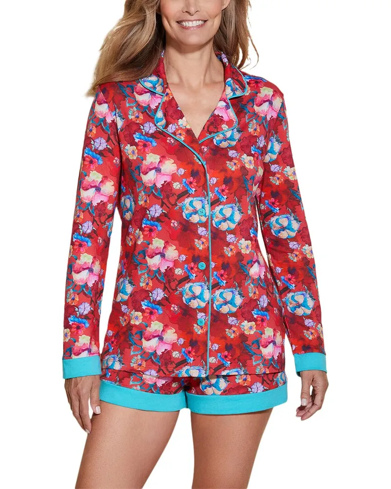 Cosabella Bella Printed Comfort Top & Boxer Set Nocolor