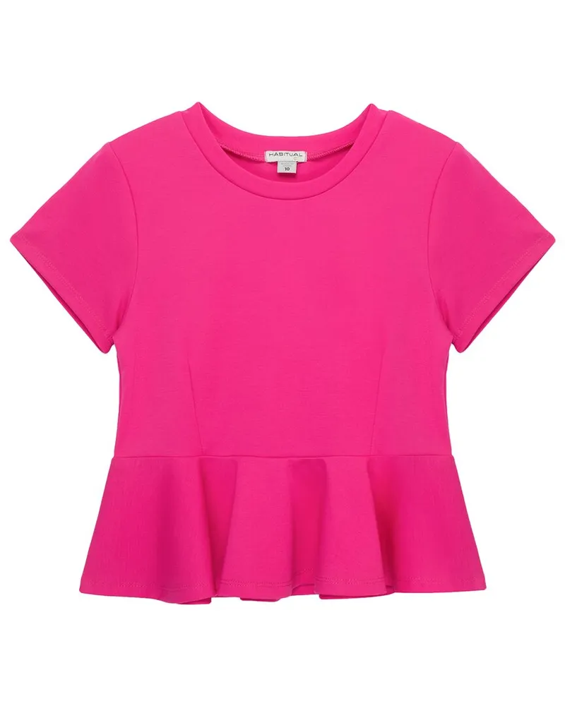 HABITUAL Peplum Top Pink