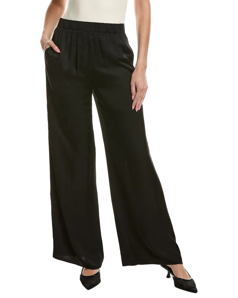 ATM Satin Wide Leg Pant Black