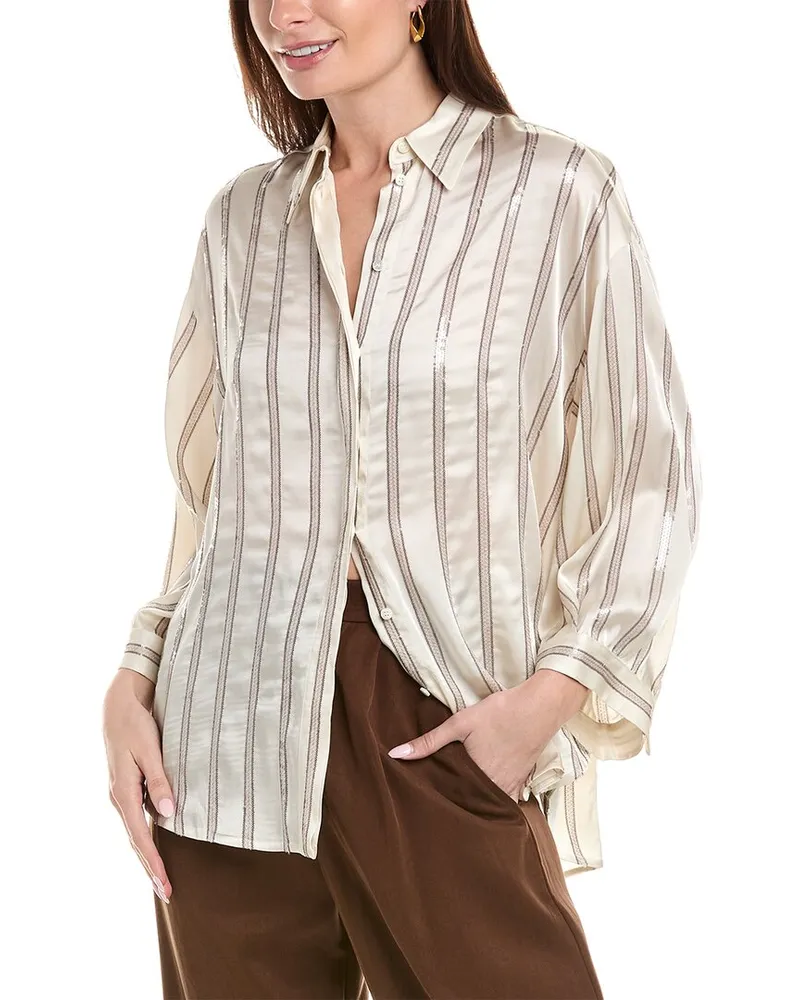 Brunello Cucinelli Silk-Blend Shirt Nocolor