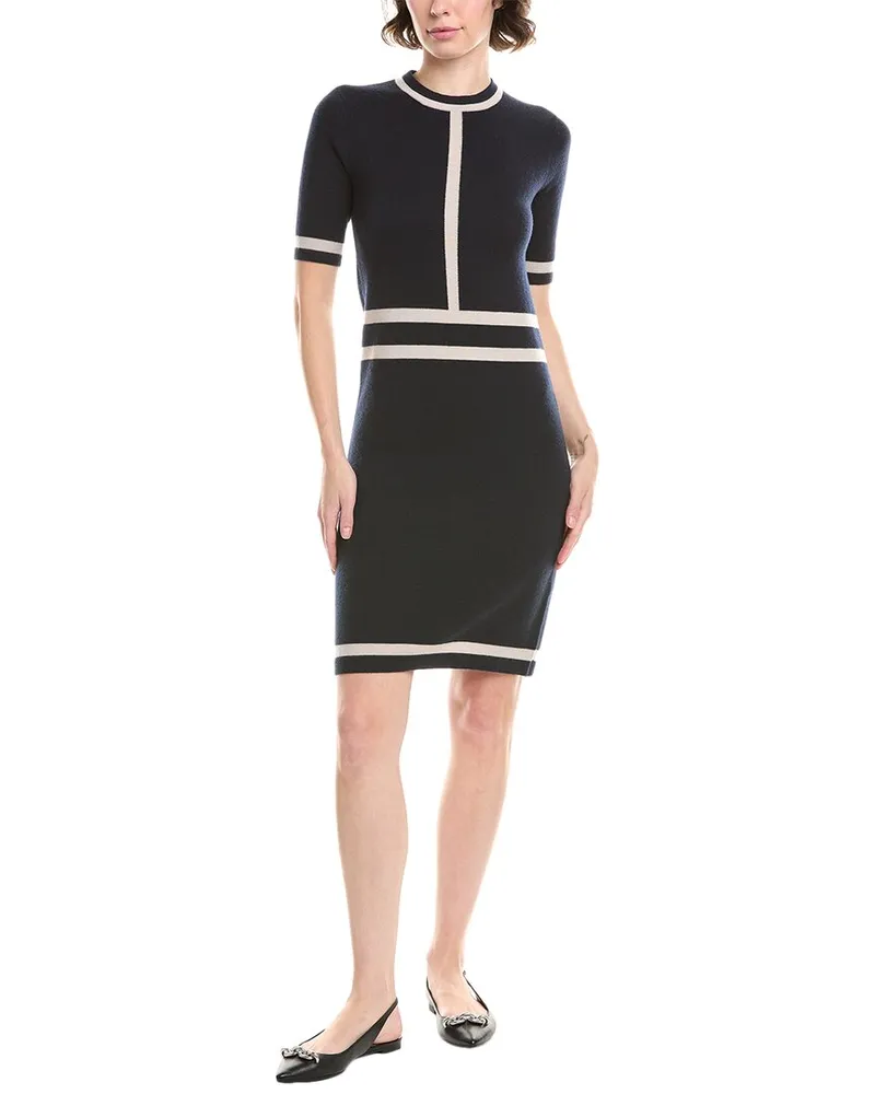 Max Mara Odissea Knitted Wool & Cashmere-Blend Dress Blue
