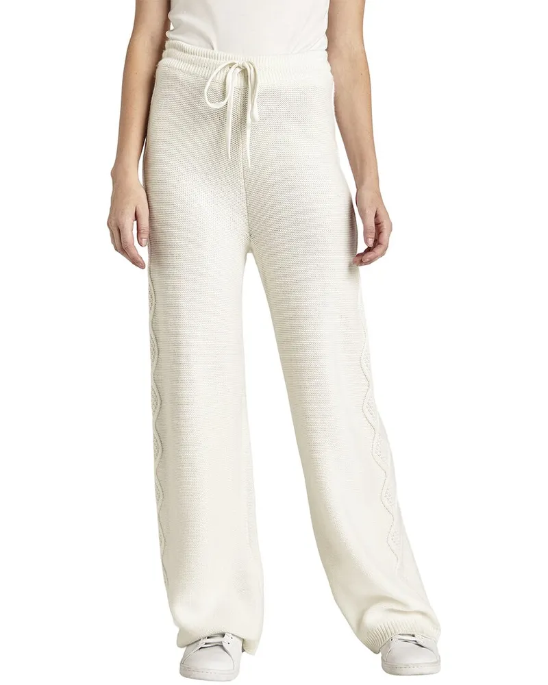 Splendid Dakota Cable Wool-Blend Wide Leg Pant Nocolor