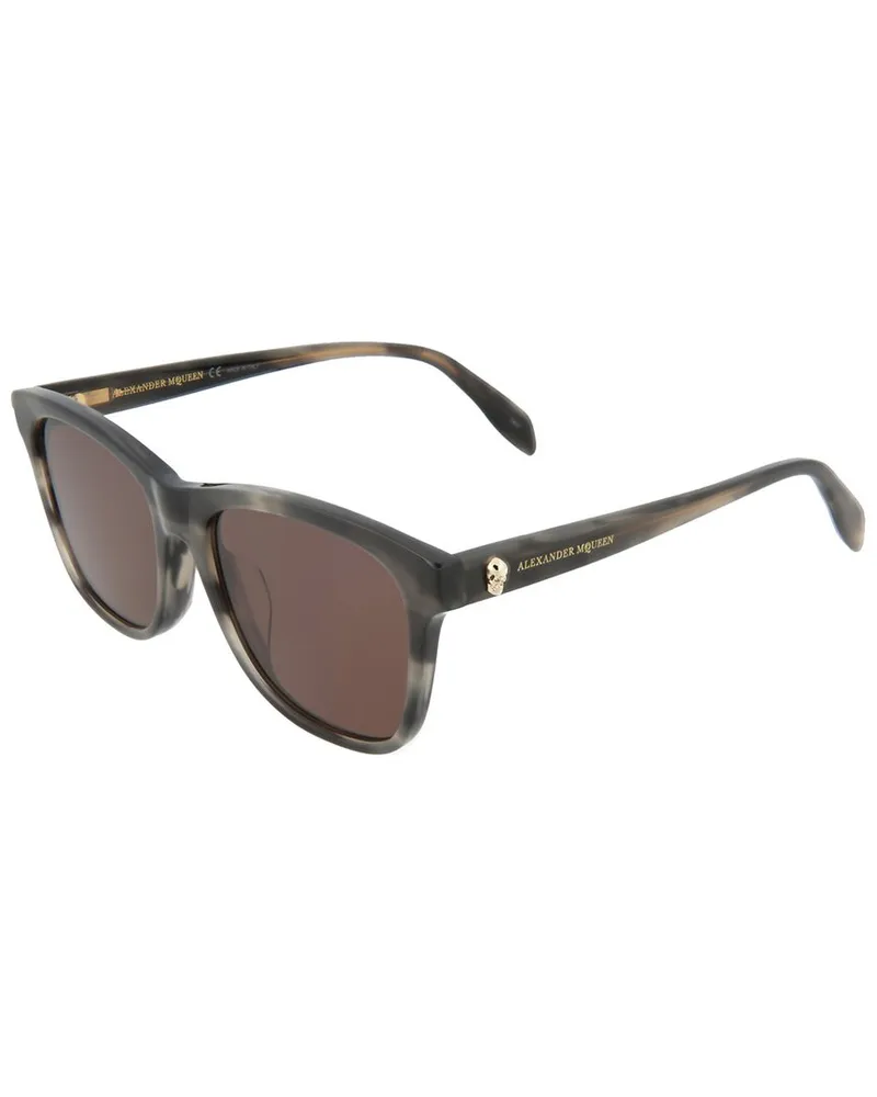 Alexander McQueen Unisex AM0158S 54mm Sunglasses Grey