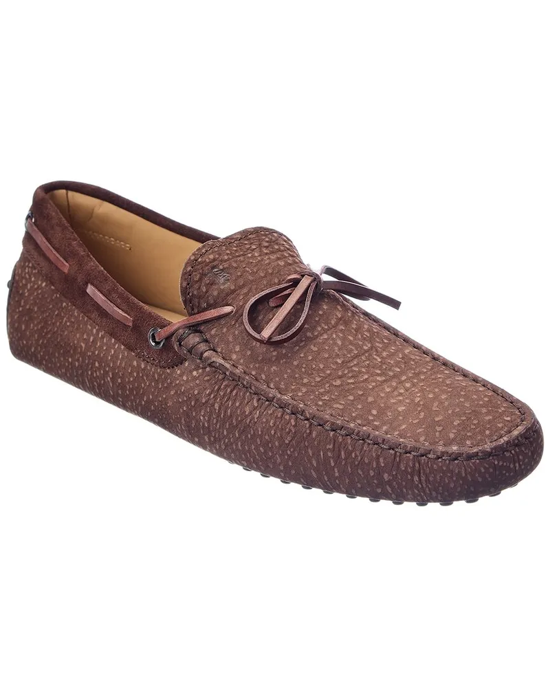 TOD'S Gommino Leather Loafer Brown