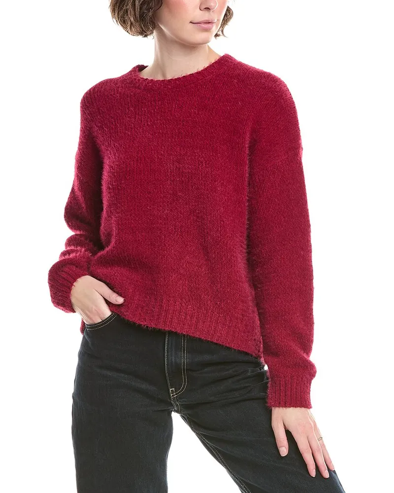 Bella Dahl Slouchy Chenille Sweater Purple