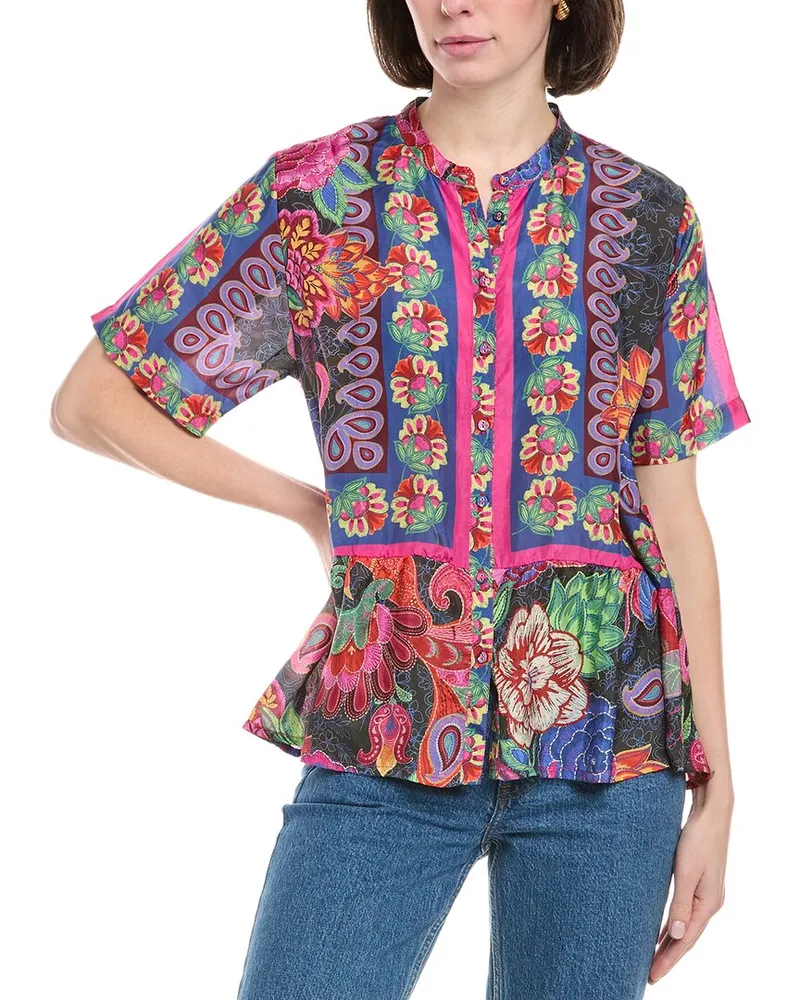 Johnny Was Petite Preeti Blouse Nocolor