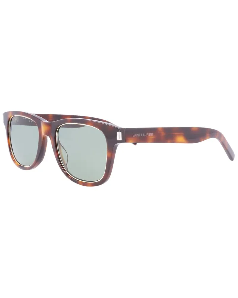 Saint Laurent Unisex SL51RIM 50mm Sunglasses Brown