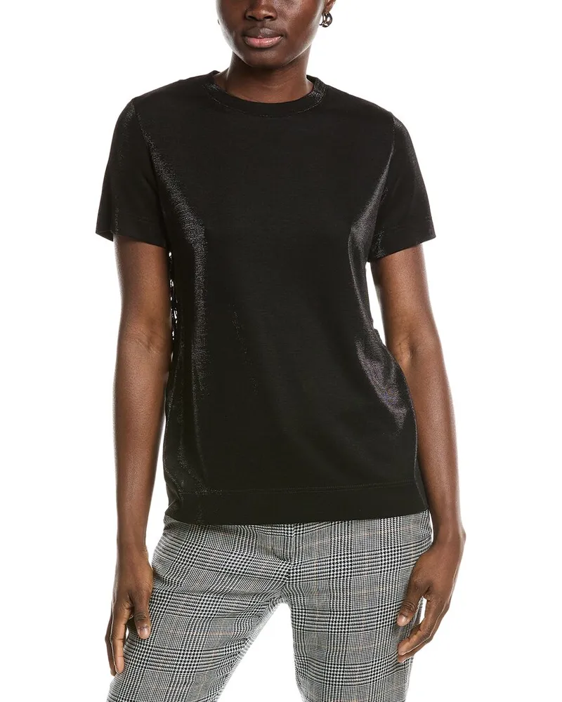 Akris Lace Embroidered Top Black