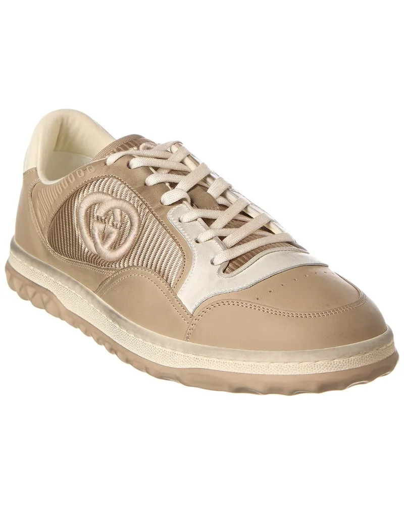 Gucci MAC80 Canvas & Leather Sneaker Beige