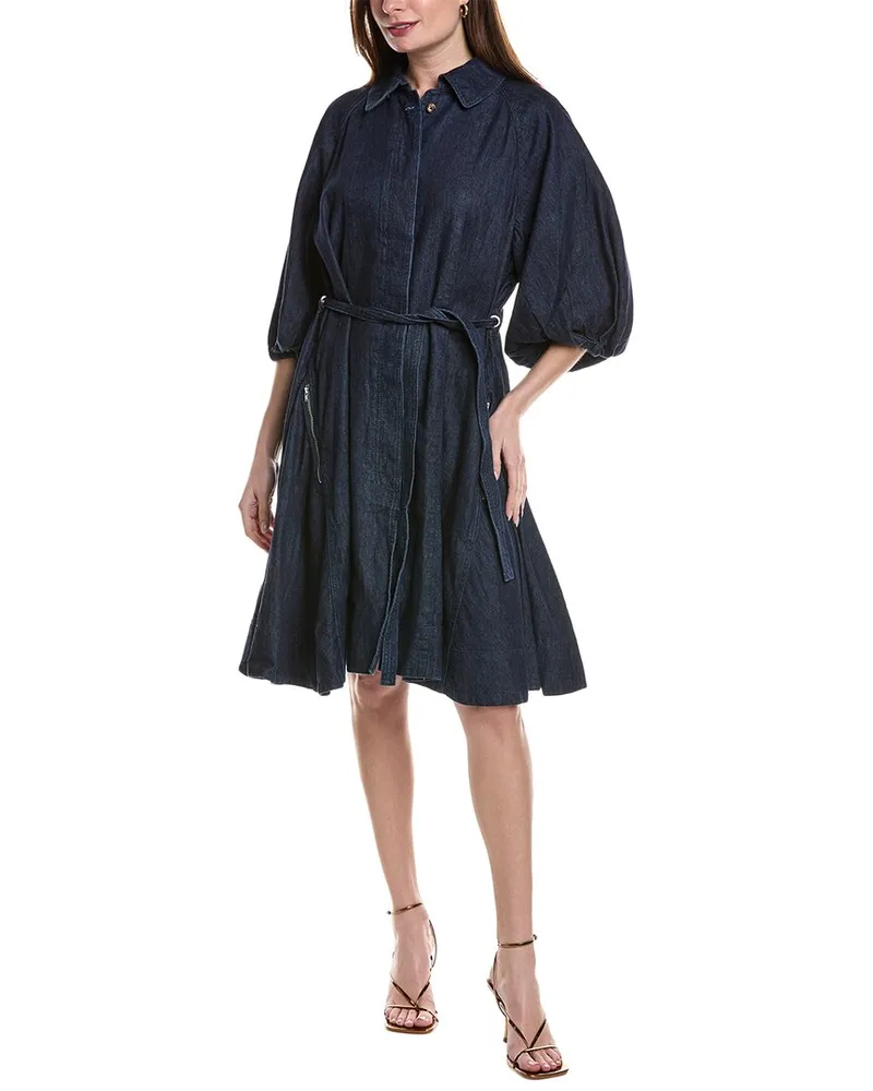 Johnny Was Montaigne Shirtdress Blue