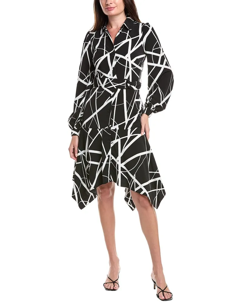 Karl Lagerfeld Printed Midi Dress Black