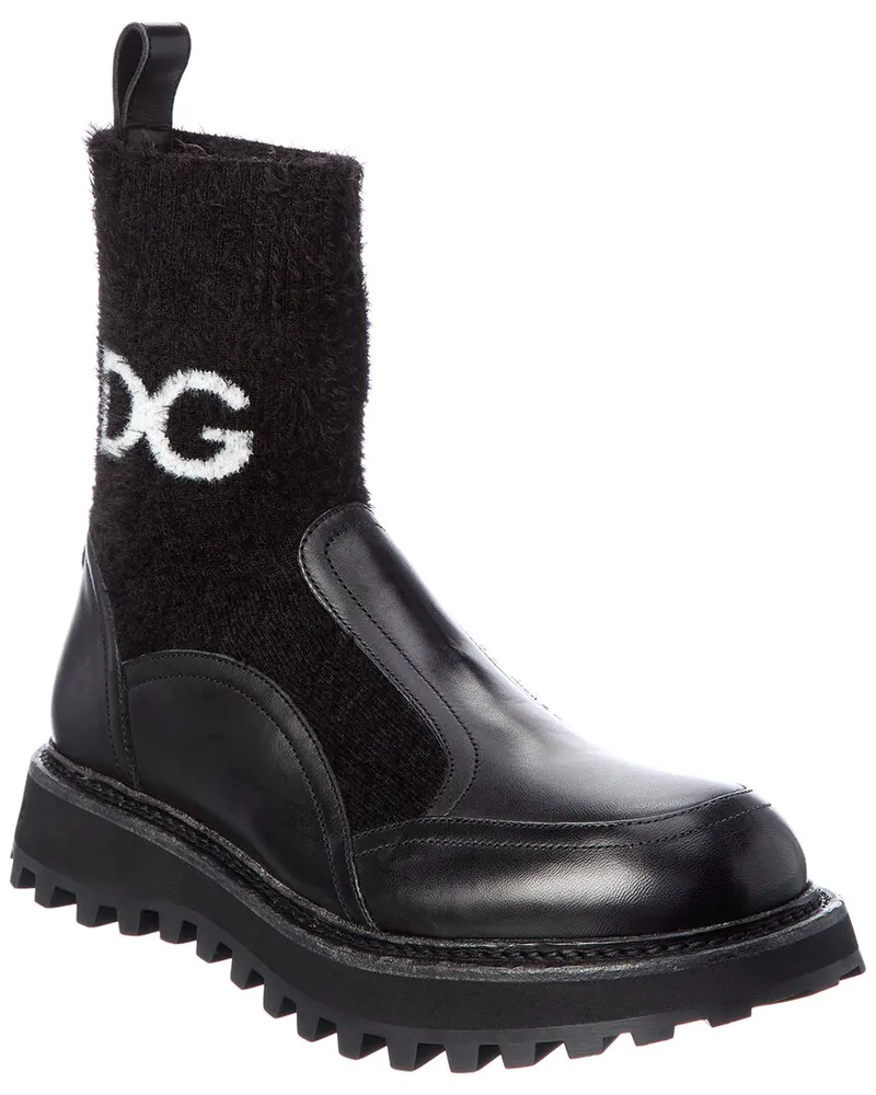 Dolce & Gabbana Leather Boot Black