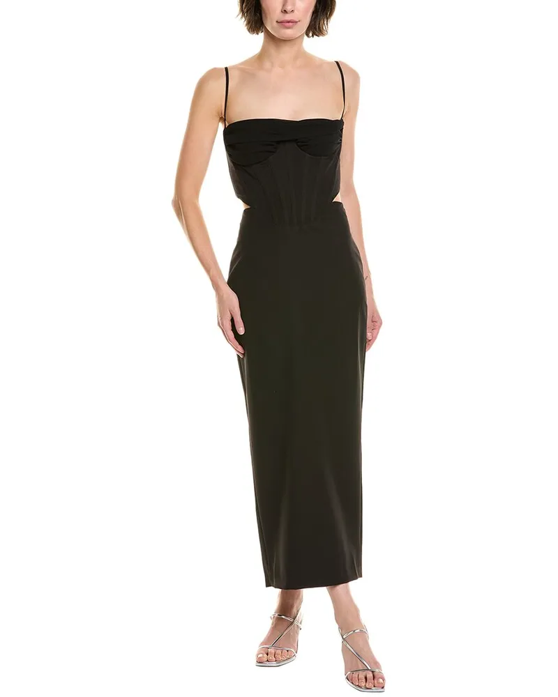 Bardot Martini Midi Dress Black