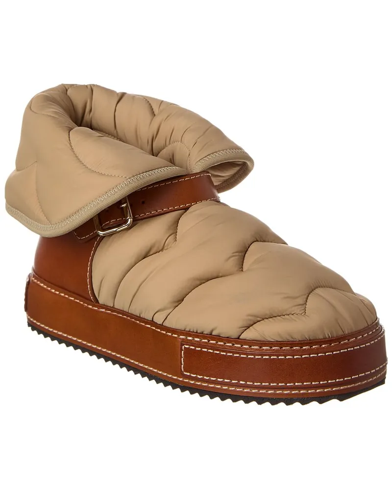 Chloé Maxie Padded Leather Boot Brown