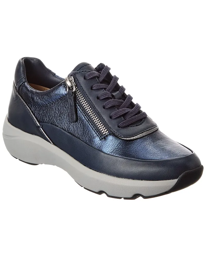 Clarks Tivoli Zip Leather Sneaker Nocolor