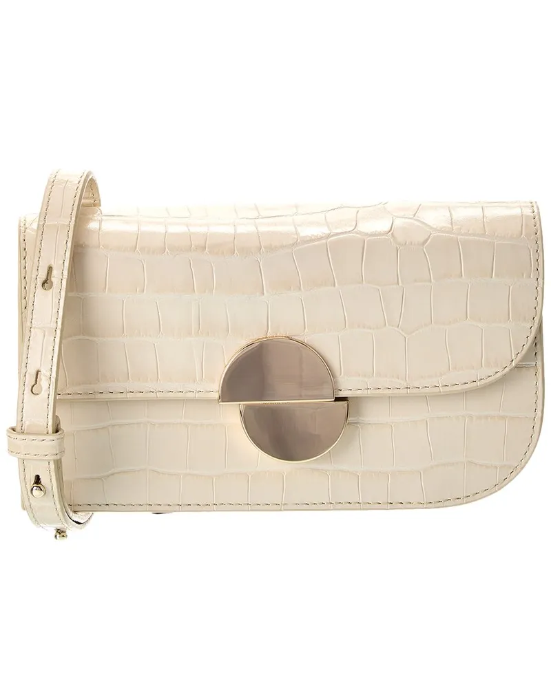 Jason Wu Croc-Embossed Leather Clutch White