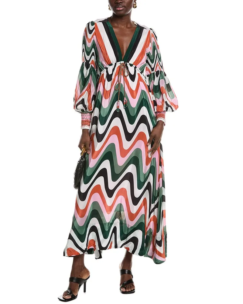 FARM Rio Wave Gradient Maxi Dress Nocolor