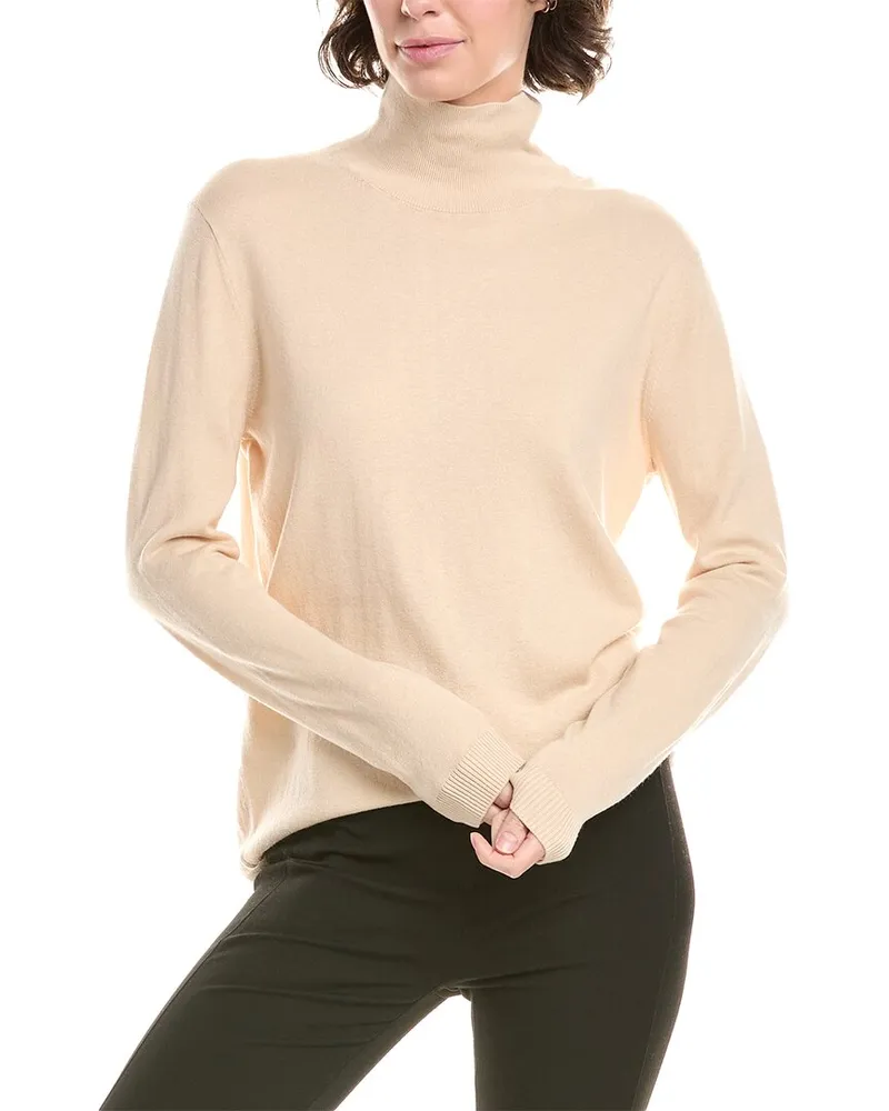 Max Mara Kiku Silk & Wool-Blend Sweater Beige