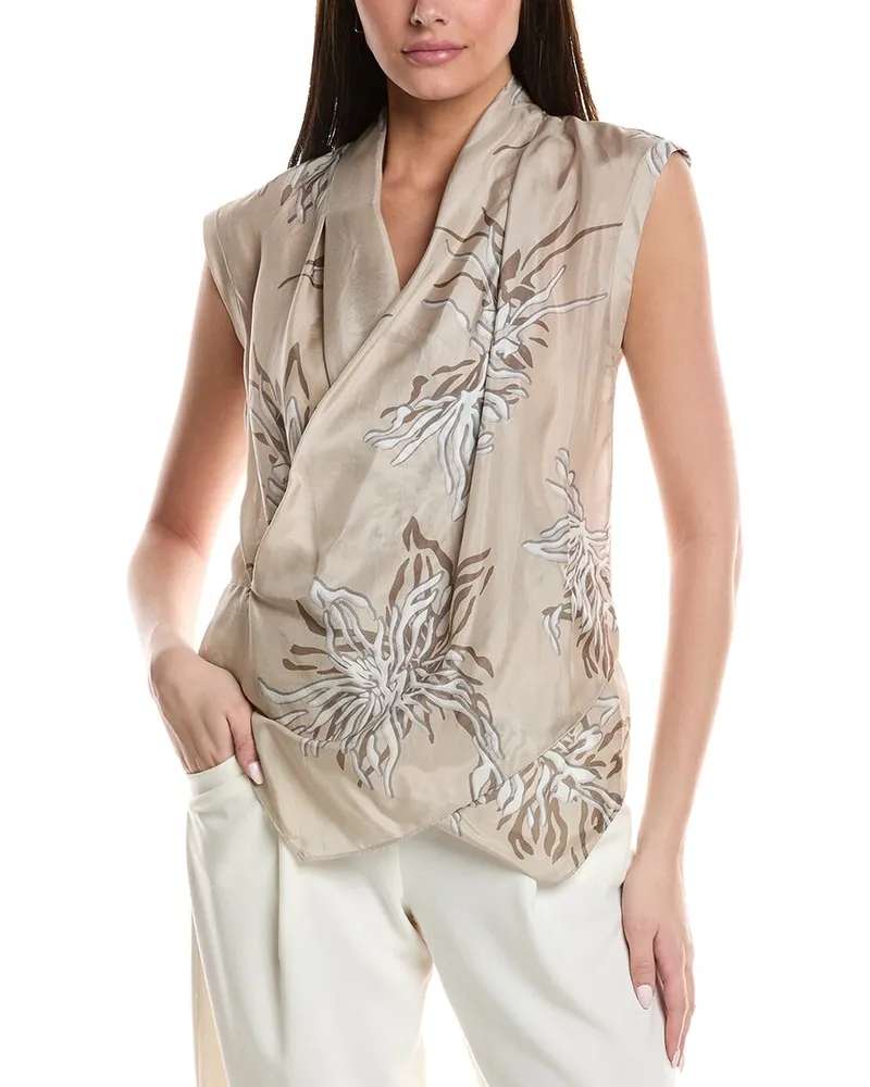 Brunello Cucinelli Silk Top Nocolor