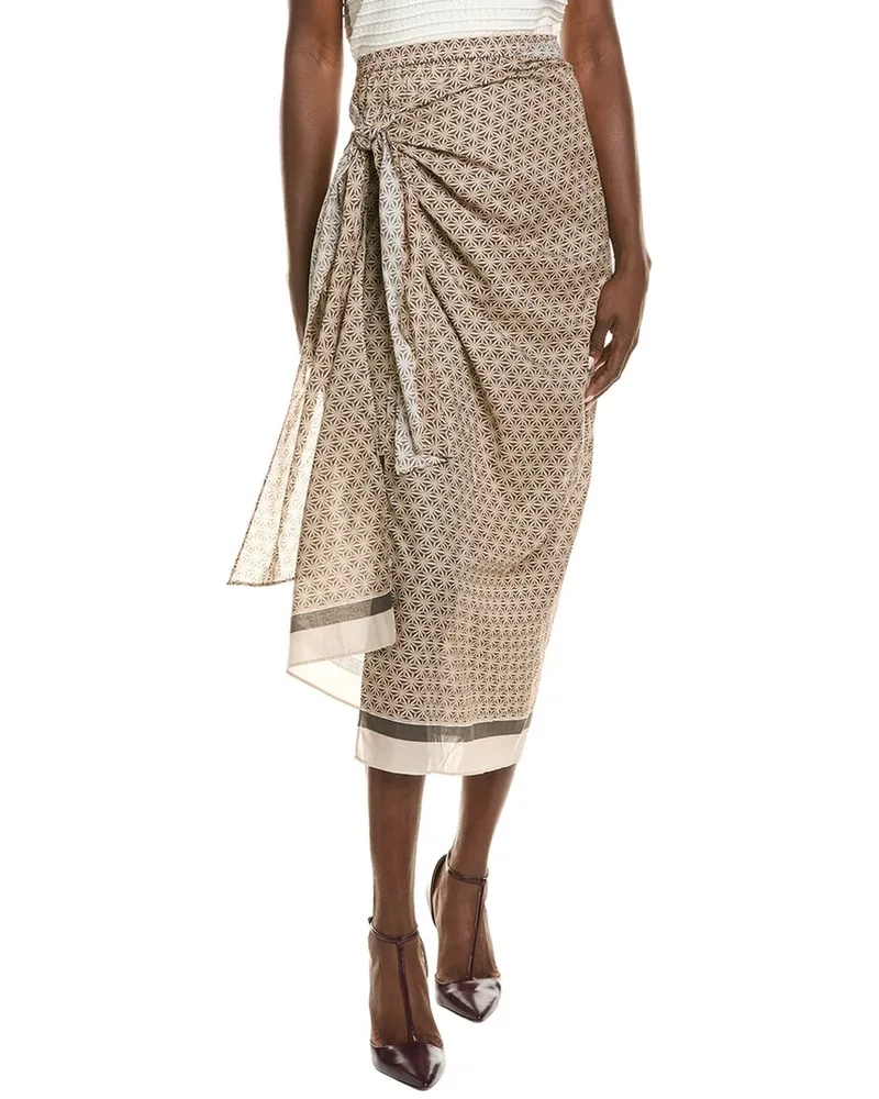 Brunello Cucinelli Wrap Skirt Nocolor