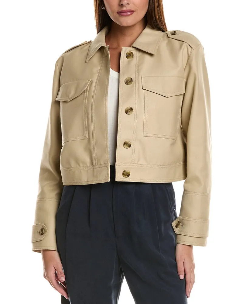 HUGO BOSS Jafeli Cropped Jacket Beige
