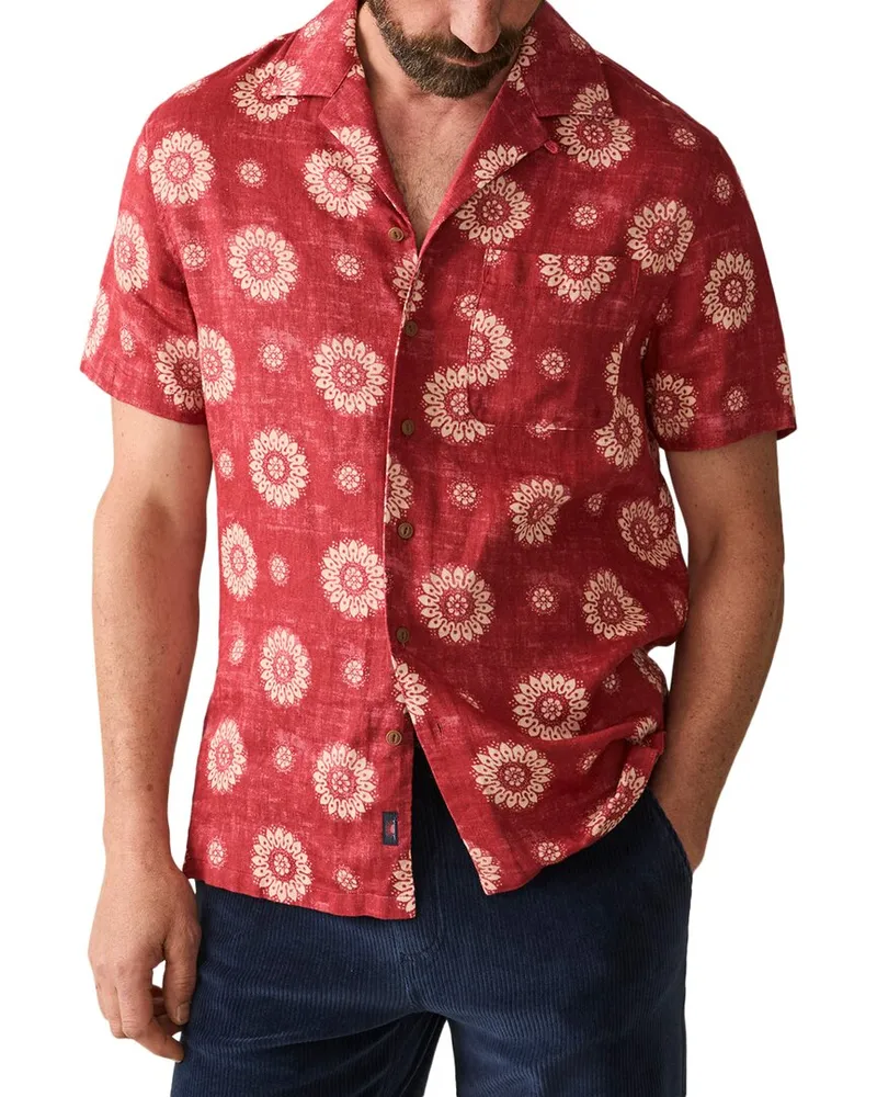 Faherty Hemp Blend Camp Shirt Nocolor