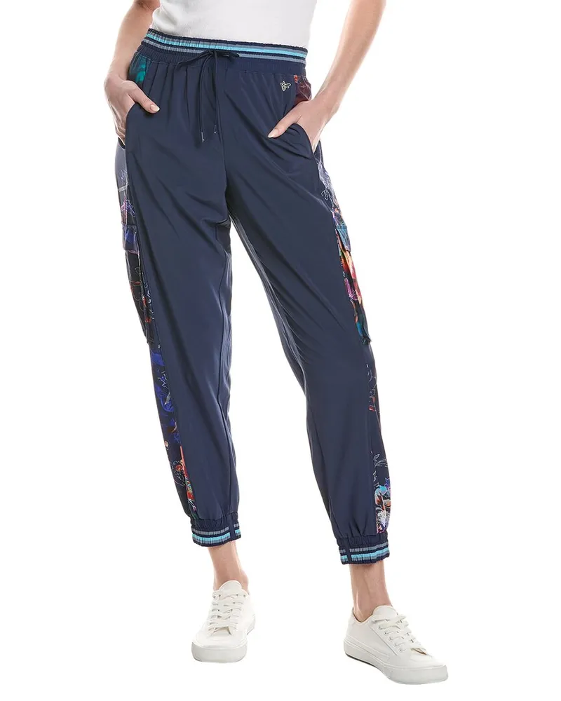 Johnny Was Bee Active Utility Track Pant Blue