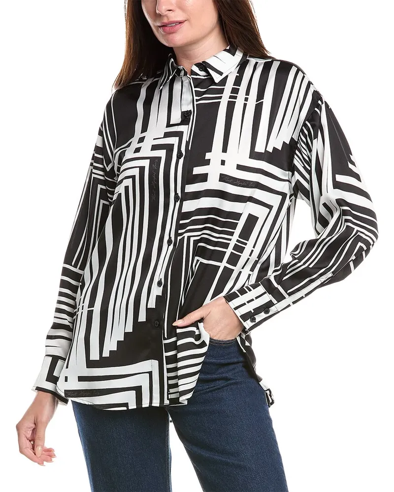 Karl Lagerfeld Printed Blouse Black