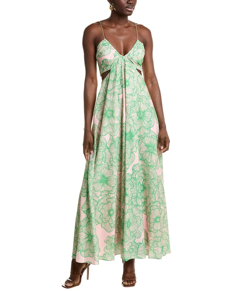 AMUR Cutout Maxi Dress Pink
