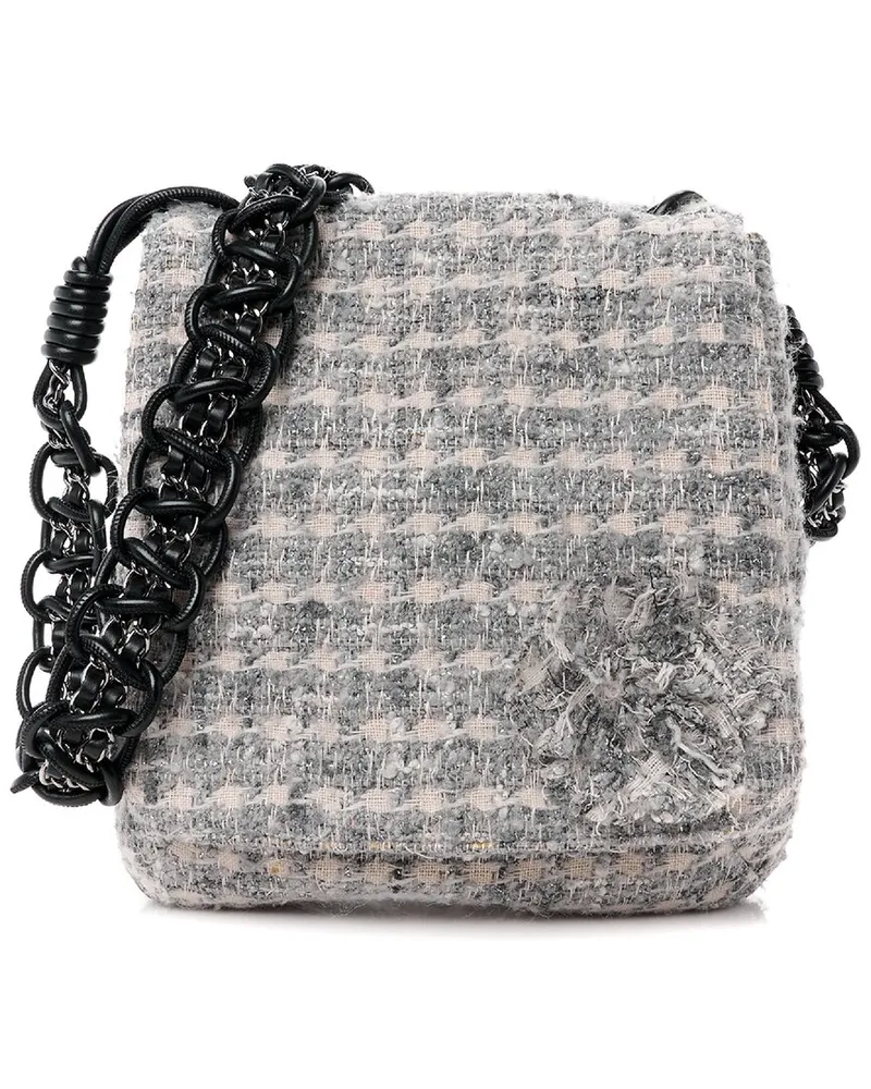 Chanel Multicolor Tweed Camellia Messenger (Authentic Pre-Loved Nocolor