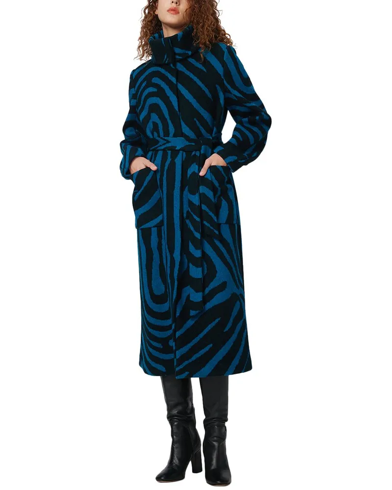 Diane von Furstenberg Starsky Wool-Blend Coat Nocolor