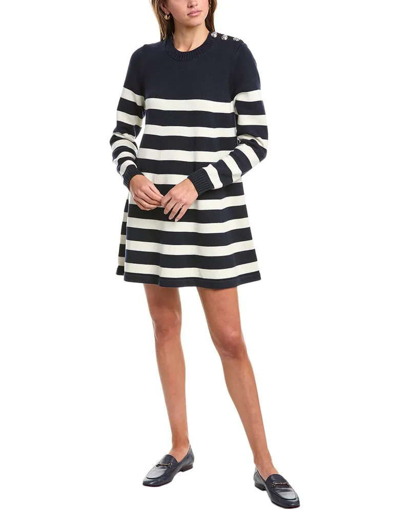ba&sh Wool-Blend Sweaterdress Blue