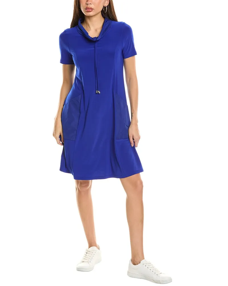 Joseph Ribkoff Funnel Neck T-Shirt Dress Nocolor