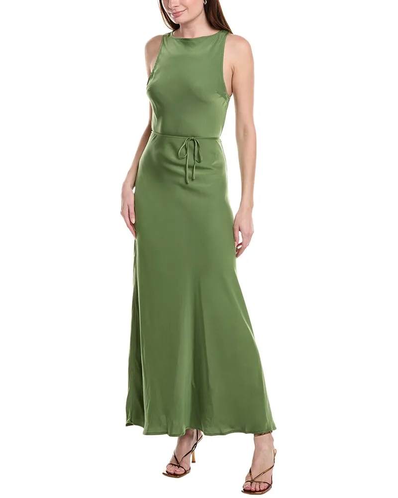 WeWoreWhat Boat Neck Slip Dress Green