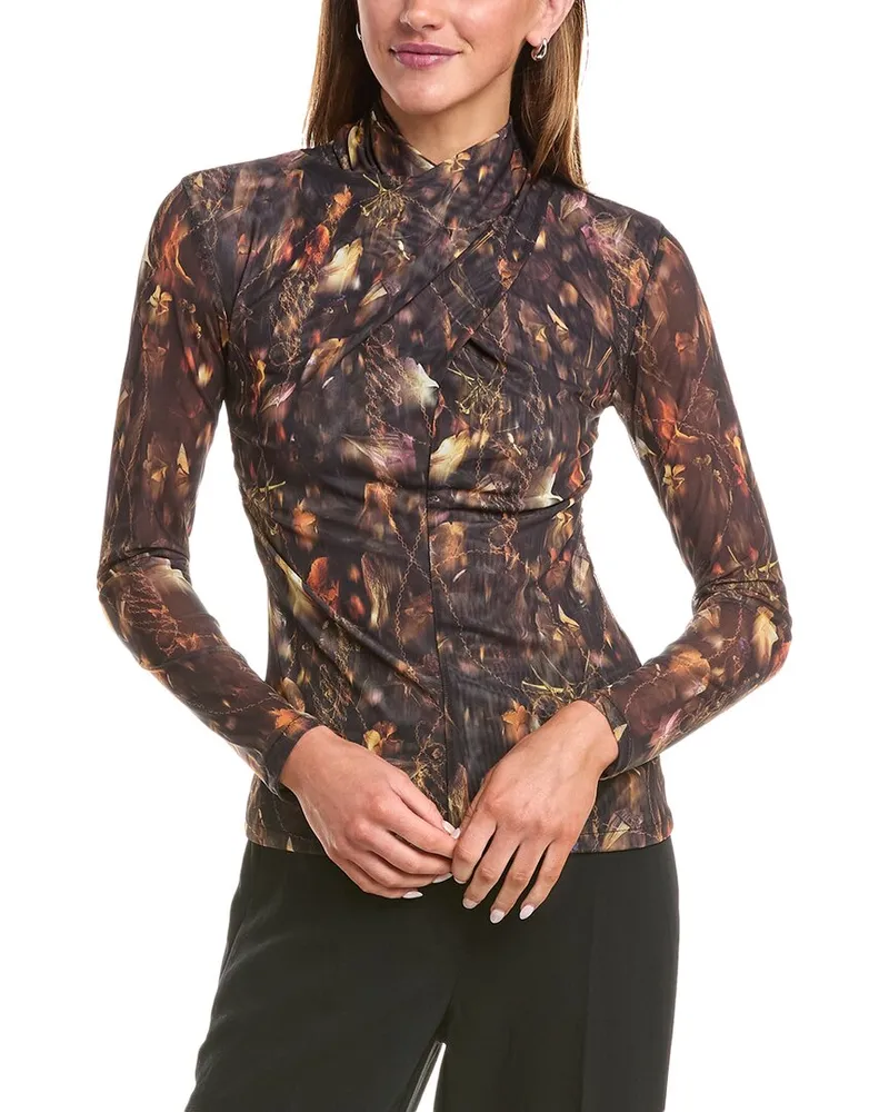 AllSaints Tia Mesh Top Black