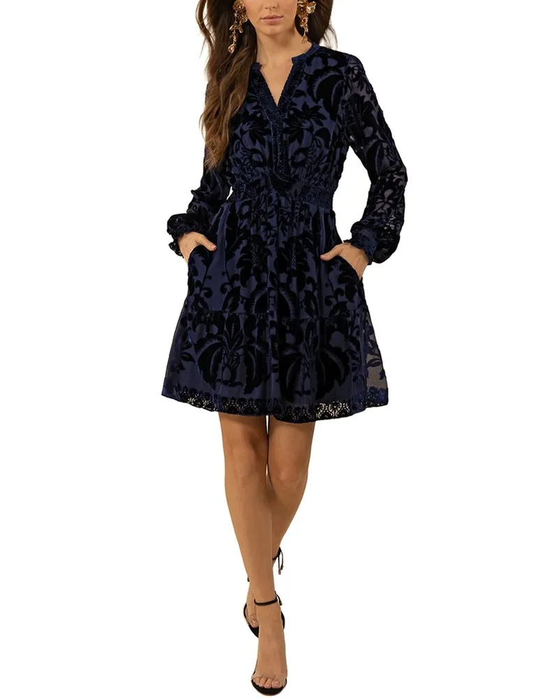 Hale Bob Alexa Silk-Blend Mini Dress Nocolor