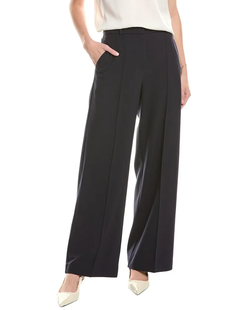 Reiss Joy Wide Leg Tailored Trouser Navy