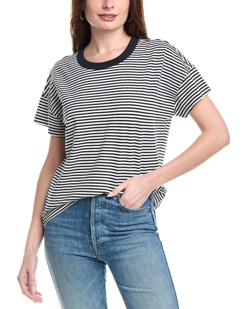 Splendid Astrid Linen-Blend T-Shirt White