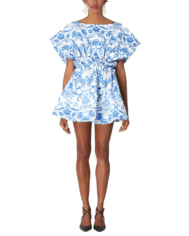 Carolina Herrera New York Wide Gathered Waist Mini Dress Nocolor