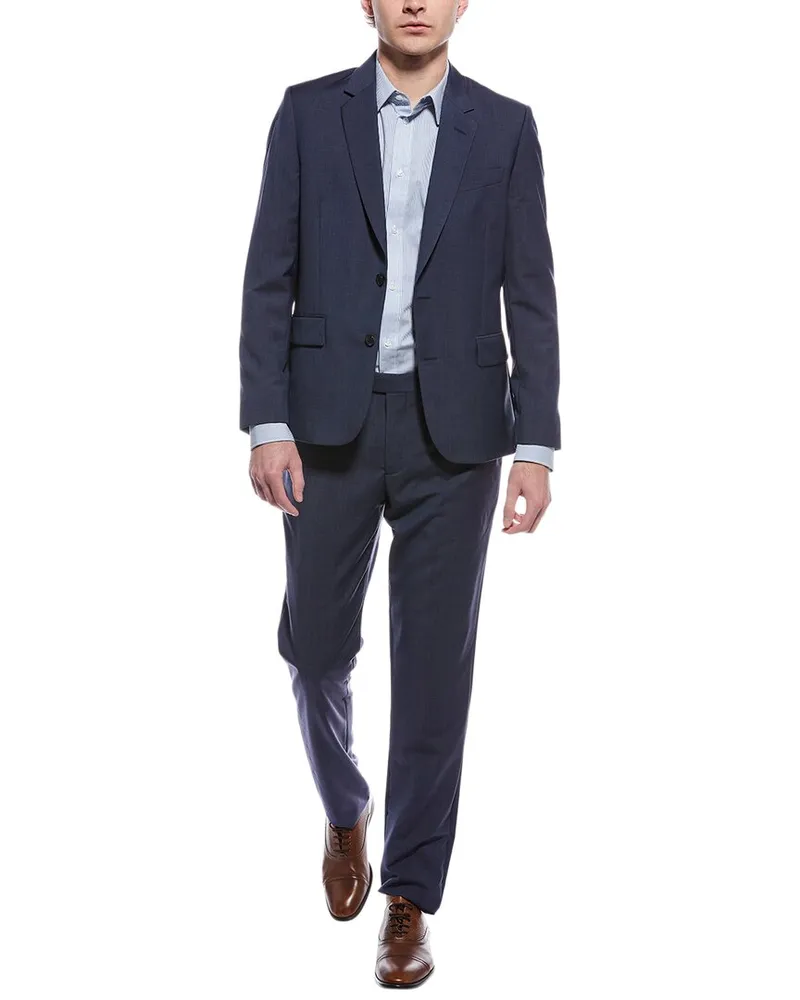 Paul Smith 2pc Soho Fit Wool Suit Blue